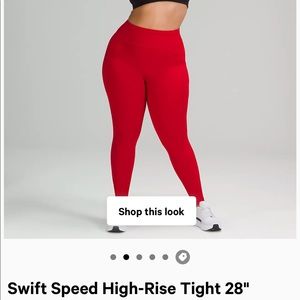 NWT Lululemon Swift Speed size 6 leggings